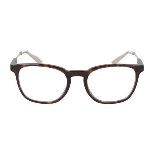 Prada Modern fyrkantig ram glasögon Brown, Unisex