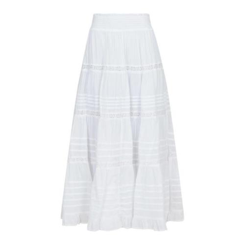 Neo Noir Vit Spetskjol Felicia S Voile White, Dam