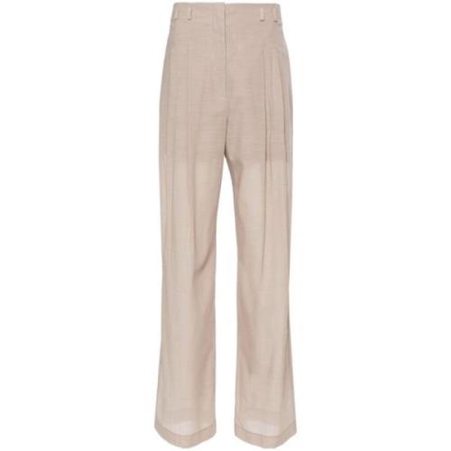 Philosophy di Lorenzo Serafini Grå Byxor Pantalone Beige, Dam