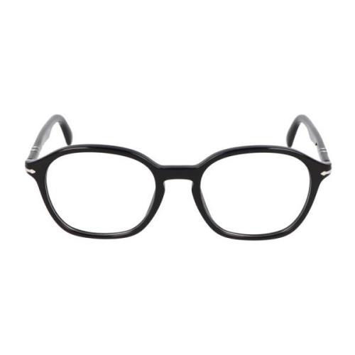 Persol Fyrkantig båge glasögon Black, Unisex