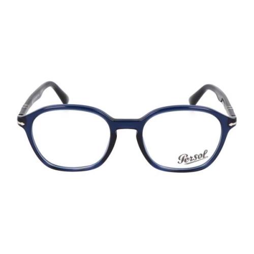 Persol Fyrkantig Ram Glasögon Blue, Unisex