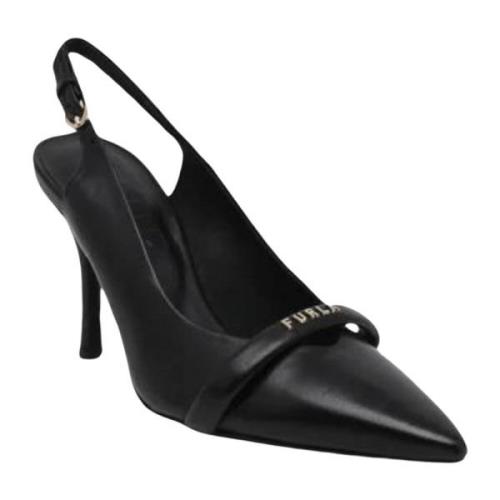 Furla Core Slingback Hälade Skor Vår/Sommar Kollektion Black, Dam