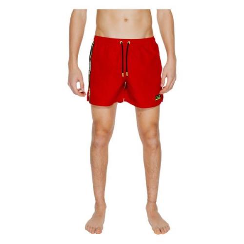 Emporio Armani EA7 Herrbadkläder Vår/Sommarkollektion Polyester Red, H...