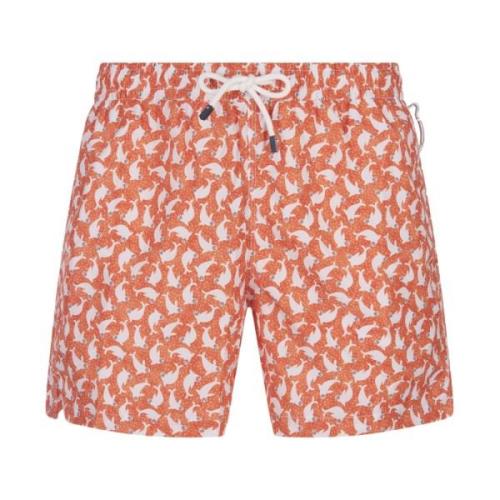 Fedeli Orange Havskläder Badshorts Multicolor, Herr