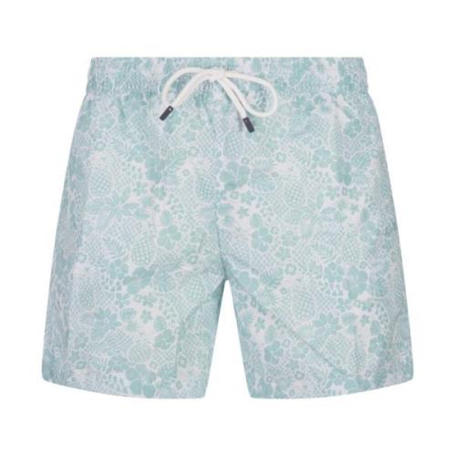 Fedeli Grön tropisk badshorts Multicolor, Herr