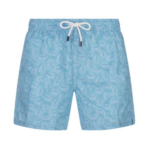 Fedeli Blå Hummer Badshorts Blue, Herr