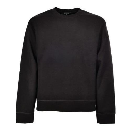 Dsquared2 Svart Regular Fit Sweatshirt Black, Herr