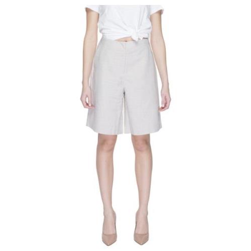 Vero Moda Lös Bermuda Shorts Vår/Sommar Kollektion Gray, Dam