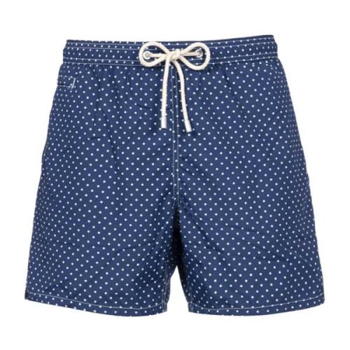 Saint Barth Mini Polka Dot Boxer Badkläder Multicolor, Herr