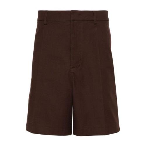 Valentino Garavani Brun Bomullsblandning Stretch Shorts Brown, Herr