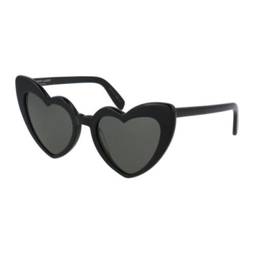 Saint Laurent Stiliga Solglasögon SL 181 Loulou Black, Dam