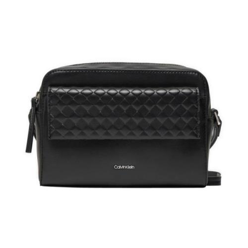 Calvin Klein Mini Quilt Kameraväska Svart Black, Dam