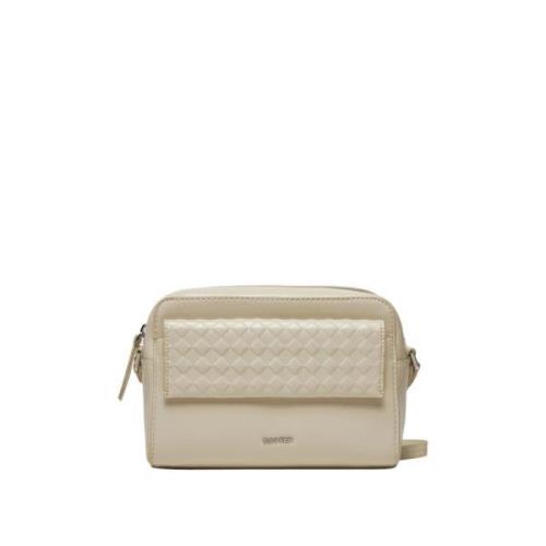 Calvin Klein Mini Quilt Kameraväska Beige Beige, Dam