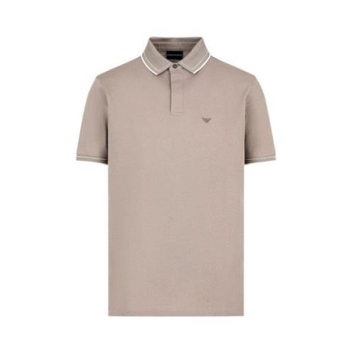 Emporio Armani Klassisk Polo Beige, Herr