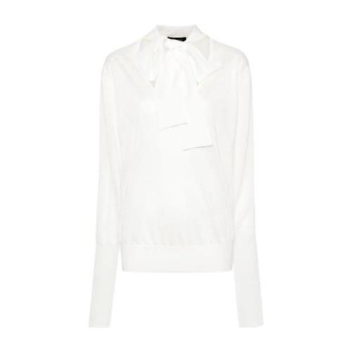 Fabiana Filippi Vit Stickat Dam Ss24 White, Dam