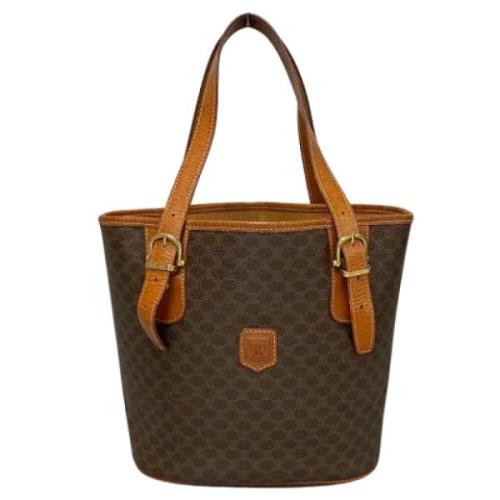 Celine Vintage Pre-owned Canvas totevskor Brown, Dam