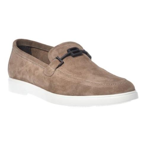 Baldinini Loafer in taupe suede Beige, Herr