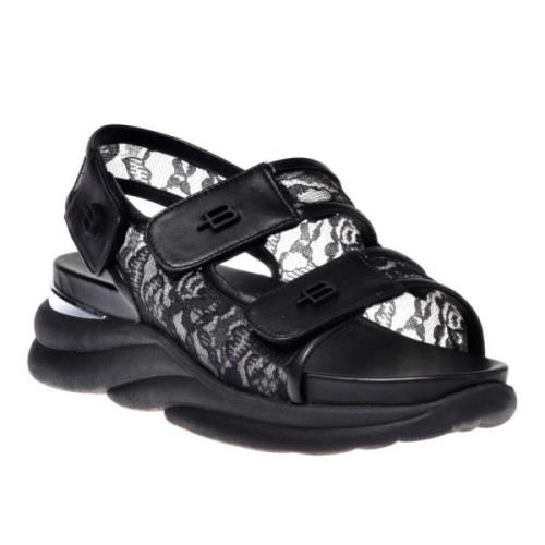 Baldinini Sandal in black lace Black, Dam