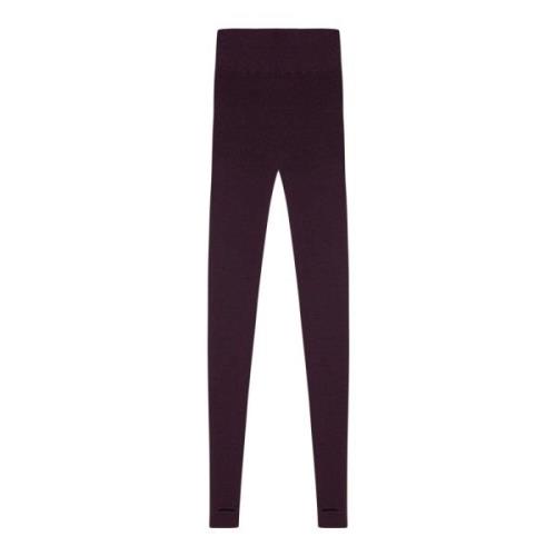 Cortana Bordeaux Baby Alpaca Merino Leggings Purple, Dam