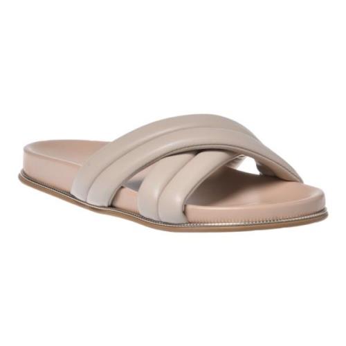 Baldinini Slipper in nude eco-leather Beige, Dam