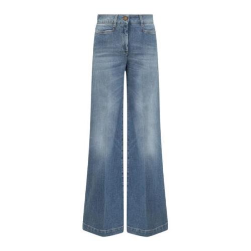 Seafarer Blå Wide Leg Jeans Blue, Dam