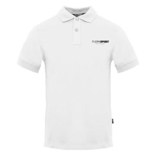 Plein Sport Kortärmad Polo Monocolor White, Herr