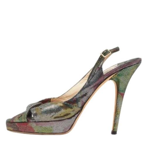 Jimmy Choo Pre-owned Pre-owned Mocka klackskor Multicolor, Dam