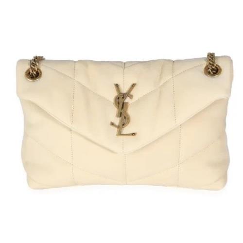 Yves Saint Laurent Vintage Pre-owned Mocka axelremsvskor Beige, Dam