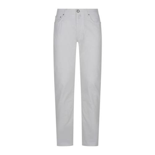 Jacob Cohën Slim Fit 5 Fickbyxor White, Herr