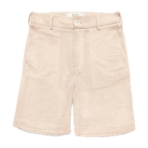 Séfr Luftiga bomullsshorts med fickor Beige, Dam