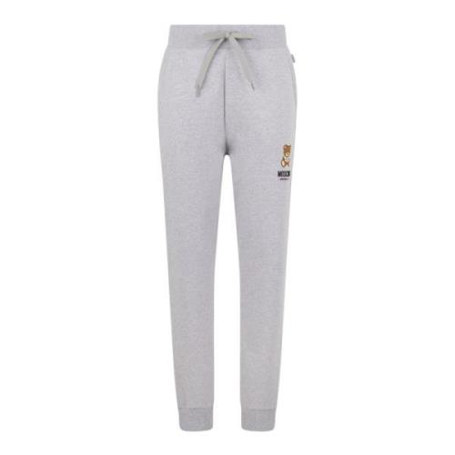 Moschino Grå Unisex Sweatpants med Elastisk Midja Gray, Dam