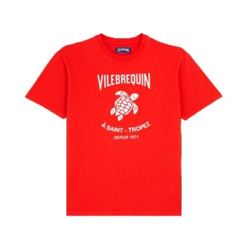 Vilebrequin Röda T-shirts och Polos Red, Herr