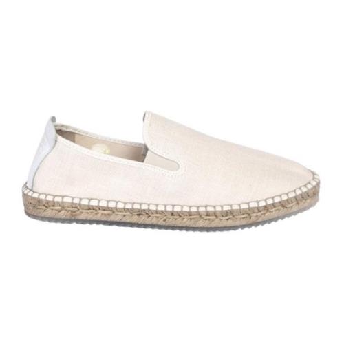 Espadrilles Platta skor för sommaroutfits White, Herr