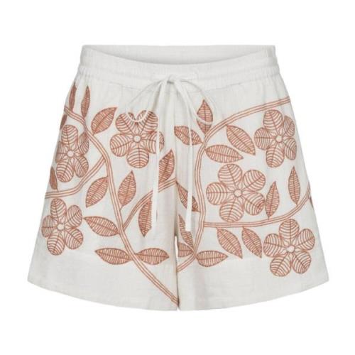 Sofie Schnoor Broderade Offwhite Shorts & Knickers Multicolor, Dam