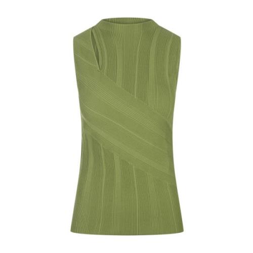 Diane Von Furstenberg Grön Artemesia Cutout Top Green, Dam