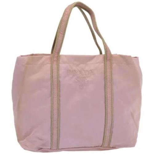 Prada Vintage Pre-owned Tyg prada-vskor Pink, Dam