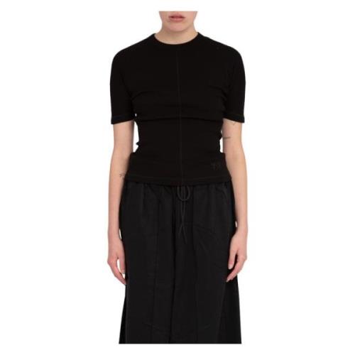 Y-3 Stilren kortärmad T-shirt Black, Dam