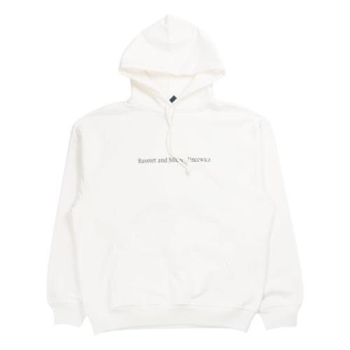 Rassvet Logo Hoodie i vitt bomull White, Herr