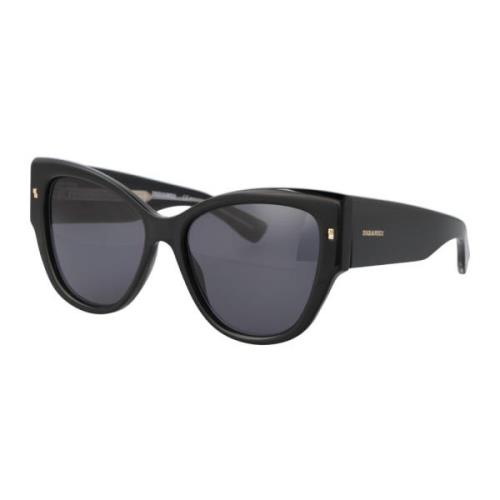 Dsquared2 Stiliga solglasögon D2 0016/S Black, Dam