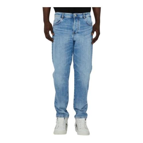 John Richmond Ljus Tvätt Slim Fit Basic Jeans Blue, Herr