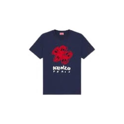 Kenzo Casual Bomull T-shirt Blue, Dam