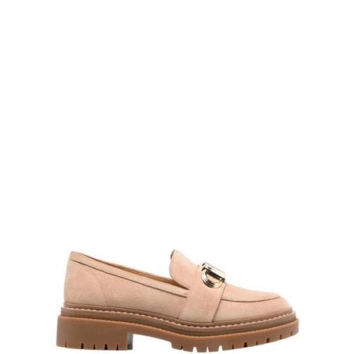 Michael Kors Parker Lug Loafer Stilfull Sko Pink, Dam