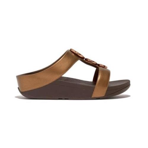 Fitflop Bronssandaler med pärlor Brown, Dam