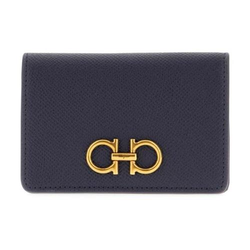 Salvatore Ferragamo Chic Wallet for Men and Women Blue, Dam