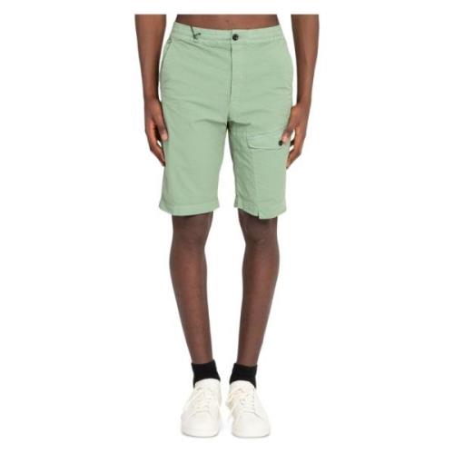 C.p. Company Stretch Twill Shorts Green, Herr