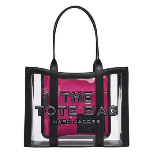 Marc Jacobs Genomskinlig Medium Tote Väska med Svarta Detaljer Black, ...