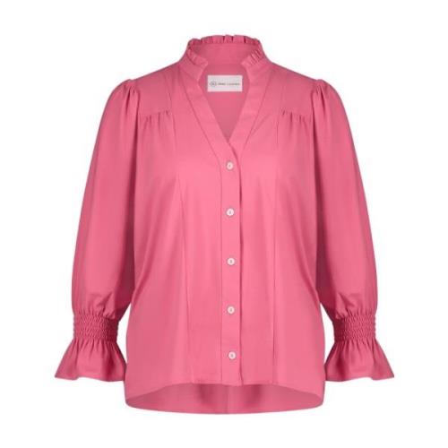 Jane Lushka Sofistikerad Olivia Blouse i Rosa Pink, Dam