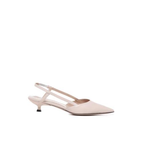 Marc Ellis Nude Läder Slingback Klack Pink, Dam