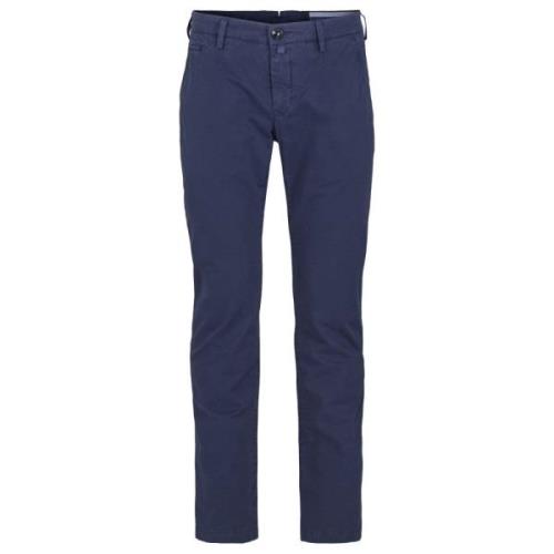 Jacob Cohën Marinblå Slim Fit Chinos Blue, Herr