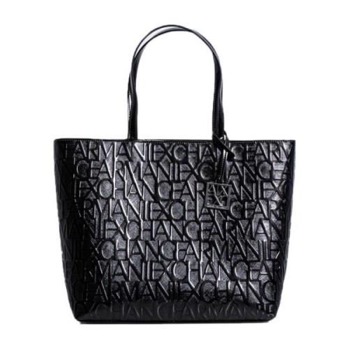 Armani Exchange Svart handväska för kvinnor Black, Dam